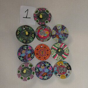 FIMO Clay Pendants 10 Assorted Designs